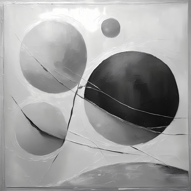 Réflexions lunaires, H 30 po x l 30 po