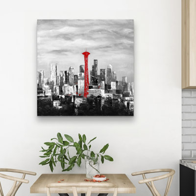 Space needle - 32"x32" art on canvas