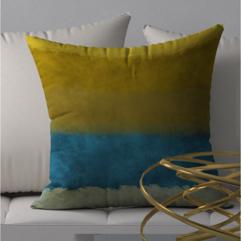 Abstract Throw Pillow, 20" H x 20" W