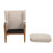 Mid-Century Modern Accent Chair, Upholstered Armchairs With Cushions-119441188