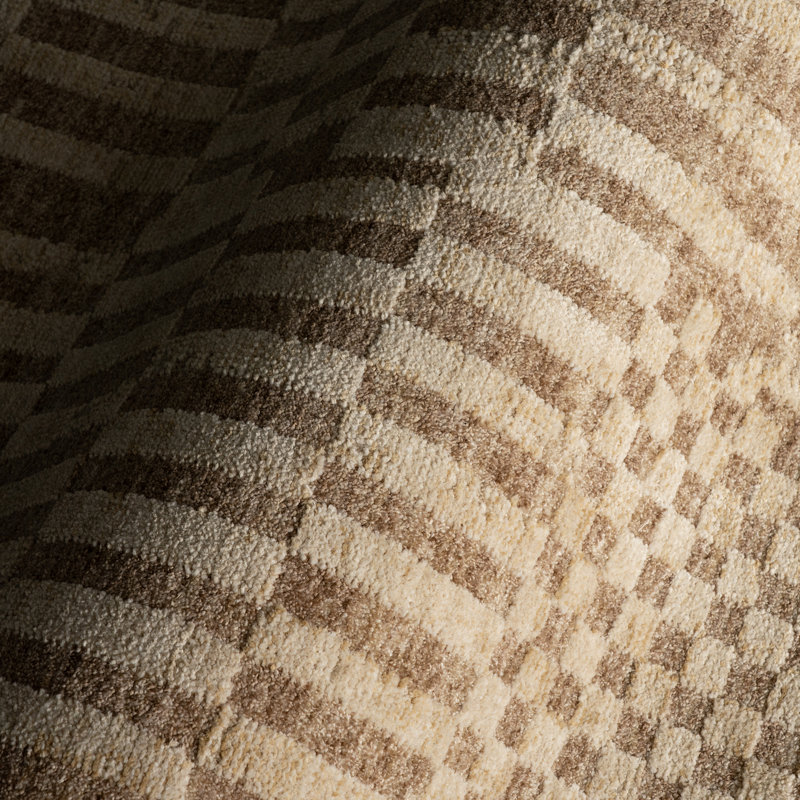  Tapis à carreaux Cassiel, Beige, Rectangulaire 8 pi x 10 pi
