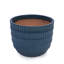 4 pots de fleurs en céramique, pot de fleurs moderne pour patio, jardin ou rebords de fenêtre - bleu antique-1500272568