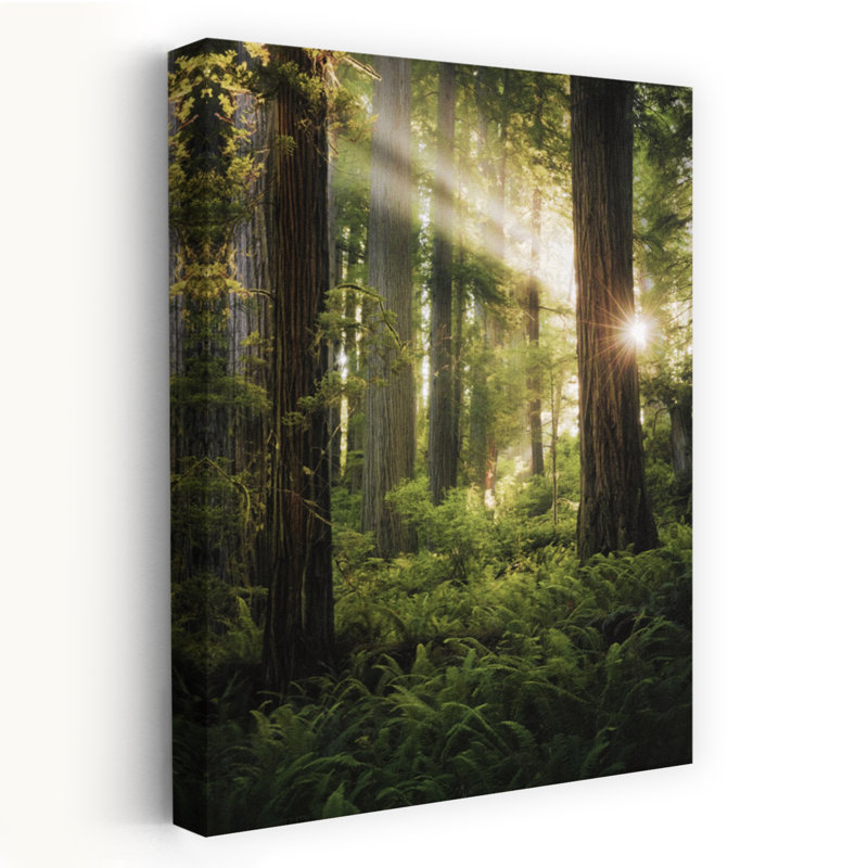 Art contemporain contemporain, paysage de forêt abstrait, H 60 po x l 40 po