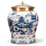 Hand Painted Decorative Porcelain Jar