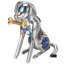 Figurine pour chien et os Necaise
