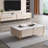 Light luxury wind rock panel coffee table-106275171