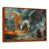 Toile avec cadre flottant brun