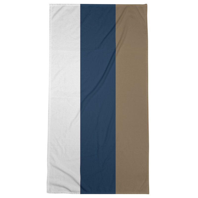 Microfiber Bath Towel, Tennessee Red Football White/Navy Blue/Brown