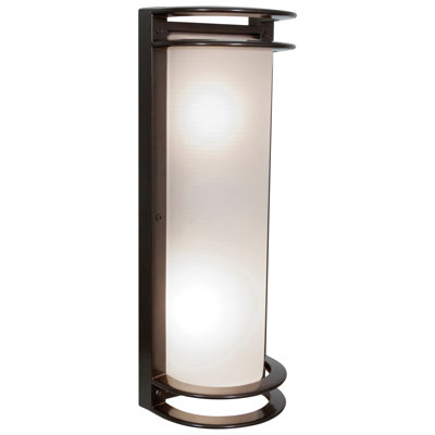 Applique murale d'extérieur 2 lumières Dedeaux - Finition bronze