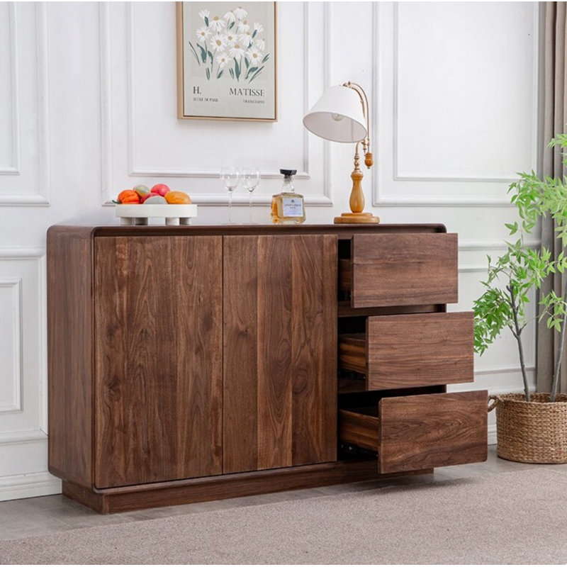 Buffet en bois massif 47,2 po Jolisa, H 31,5 po x l 47,2 po x P 15,7 po