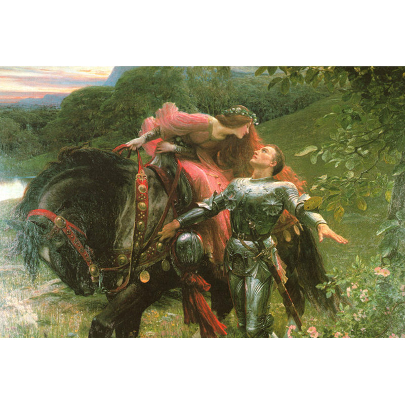 La Belle Dame Sans Merci, H 16 po x l 24 po