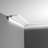 6-1/4 in x 2-3/8 in x 78-3/4 in Primed White Plain Polyurethane Crown Moulding