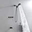 Ensemble de robinet de douche à 3 poignées avec douche à main 10 jets Ensemble de douche à main 4,7 pouces Système de douche mural avec douchette de baignoire Ensemble de garniture de baignoire et de douche-113520076