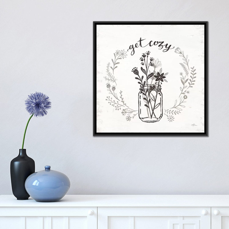 «Our Nest VIII», impression sur toile, H 18 po x l 18 po x P 1,5 po, Toile avec cadre noir, Pas de tapis