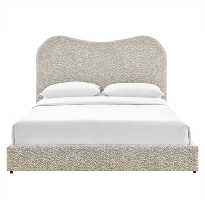 Seluna Boucle Queen Platform Bed
