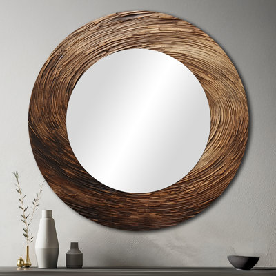 Haverhill - Abstract Spirals Round Mirror Wall Decor