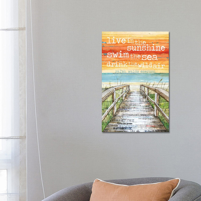 Live N The Sunshine by Danny Phillips - Wrapped Canvas Gallery-Wrapped Canvas Giclée, 66.04 cm H x 45.72 cm W x 1.91 cm D