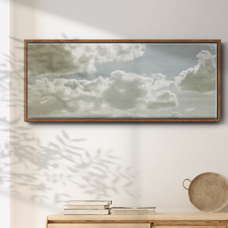 «Sky Scrapers IV», impression encadrée sur toile, H 12 po x l 30 po x P 1,5 po, Toile encadrée noyer flottant