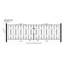 Uriegas Scroll Metal Driveway Gate 91cm High-135015473