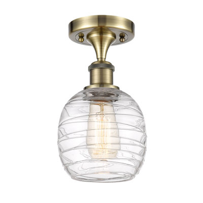 Plafonnier semi-encastré 6 lumières Carlucci