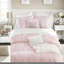 Ensemble de literie rose en microfibre de qualité supérieure 5 pièces French Country Home Comfort