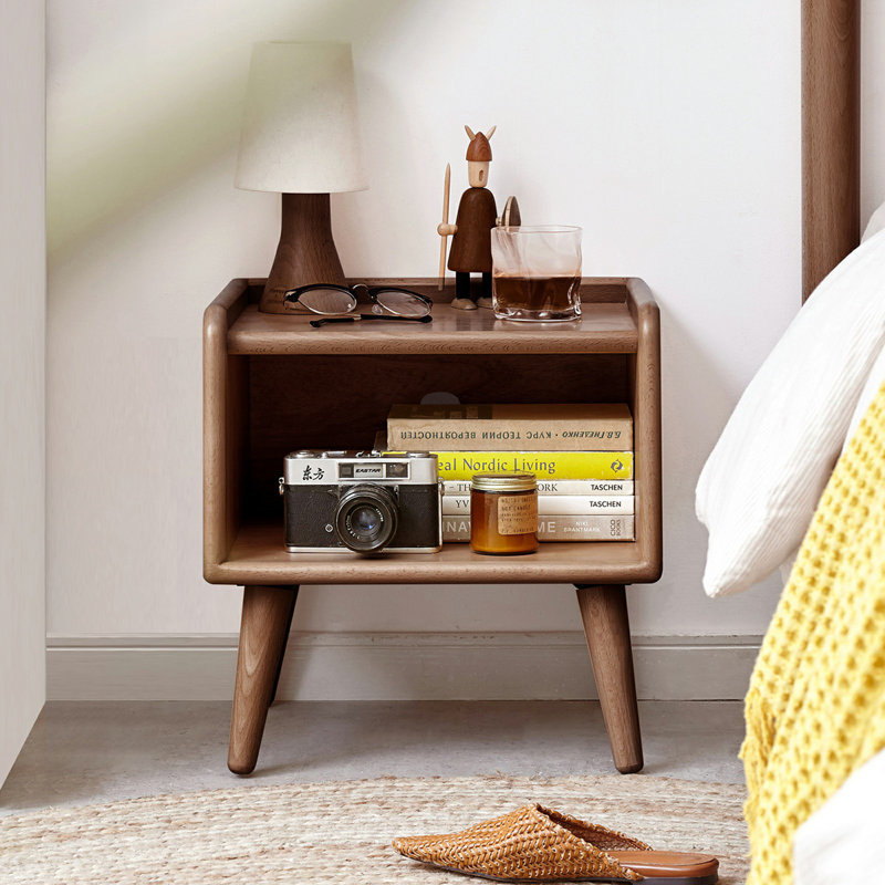 Solid Wood Tray Top End Table