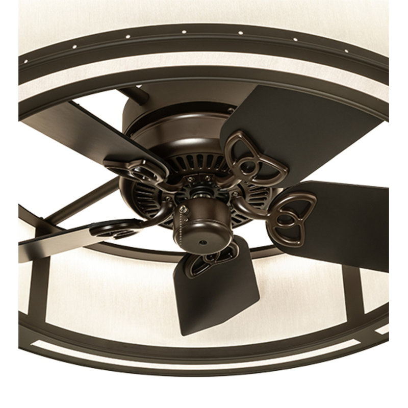 Maplewood LED Downrod Ceiling Fan