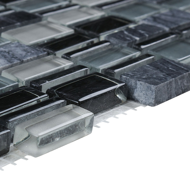 Clio 1 in. x 1 in. Polished Stone Tile, Boreas