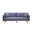 Canapé en tissu de lin gris foncé 75 po Easton-1959018474