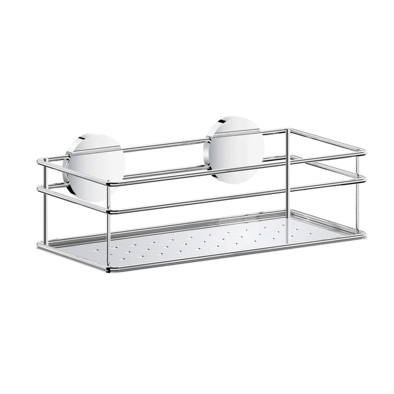 Panier de douche adhésif Sef, Chrome, 2.5" H x 10" W x 4.75" D