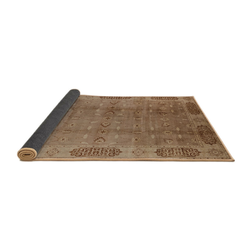 Tapis oriental brun Hovnan, Rond 5 pi