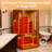 Okoume Wood 1-Person Infrared Sauna with Chromotherapy 7-Color Light, Temperature Control System & Ventilation
