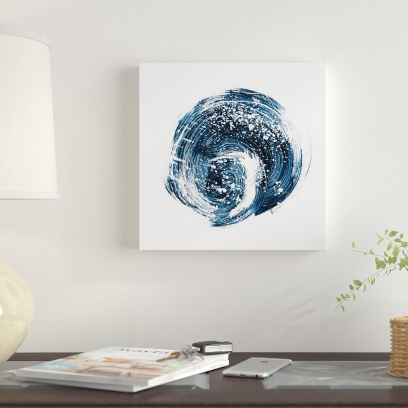 « indigo nebula i », impression sur toile, H 37 po x l 37 po x P 1,5 po, Toile tendue, Pas de tapis
