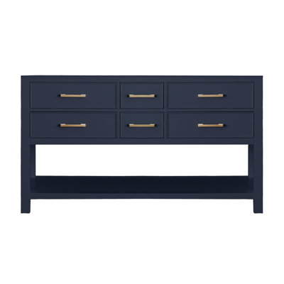 Brooks 60'' W Double Bathroom Vanity Base