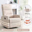 Fauteuil inclinable pivotant à 360 ° Gorana avec tissu et poches latérales Gorana-112697484
