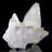 Calcite on Amethyst. Guanajuato, Mexico