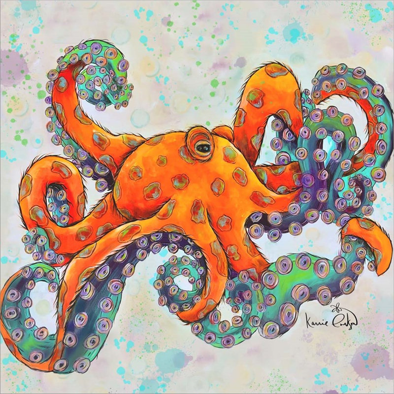 «Octopus» par Karrie Evenson, impression sur toile tendue