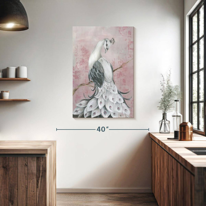 Brampt Regal Peacock I, 39" H x 26" W