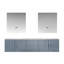 Ensemble de meuble-lavabo double mural 80 "avec miroir Geneva-1063301506-978541880