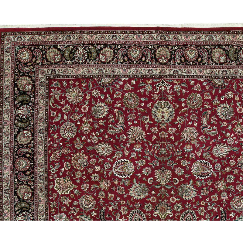 Jahan Wool Oriental Area Rug in Rust