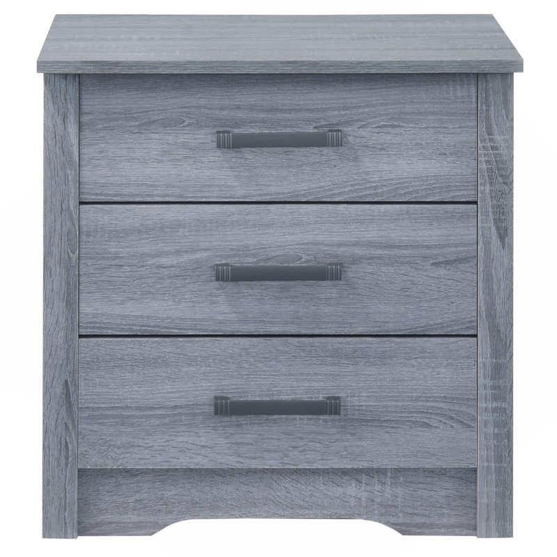 Table de chevet contemporaine grise, Gris