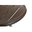 Slat Top 23" Round Side Table, Java