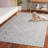 Dip Dye Hand Tufted Wool/Cotton Oriental Rug in Gray/Ivory-95854187