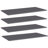 vidaXL Shelf Set of 4 High gloss grey Engineered wood-96248159-96248158