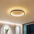 Deontee Modern Dimmable LED Flush Mount Ceiling Light with Remote Control-99207313-112577111