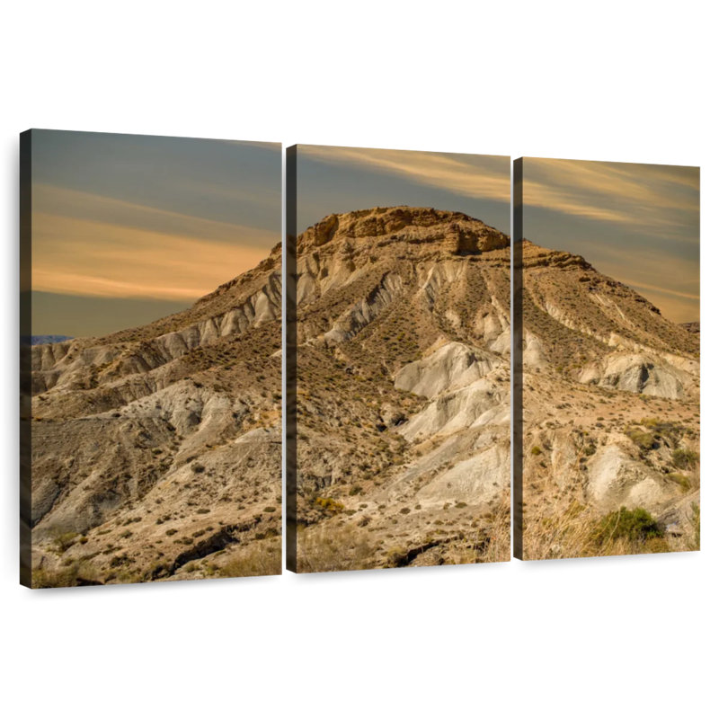 Tabernas, montagne du désert, H 20 po x l 33 po
