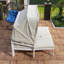 Ensemble de 3 chaises longues de patio avec auvent rétractable-265427655-265427674