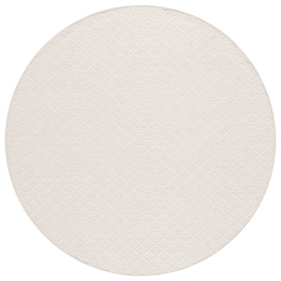 Shirebrook Hand Woven Wool/Cotton Geometric Rug in Ivory