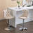 Swivel Velvet Bar Stools Set of 2, Adjustable Height 25-33 Inch, Upholstered Seat with Tufted Back and Chrome Base – Beige-606551165-605884121