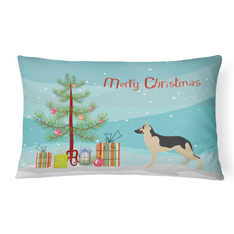  Coussin décoratif intérieur / extérieur German Shepherd Christmas